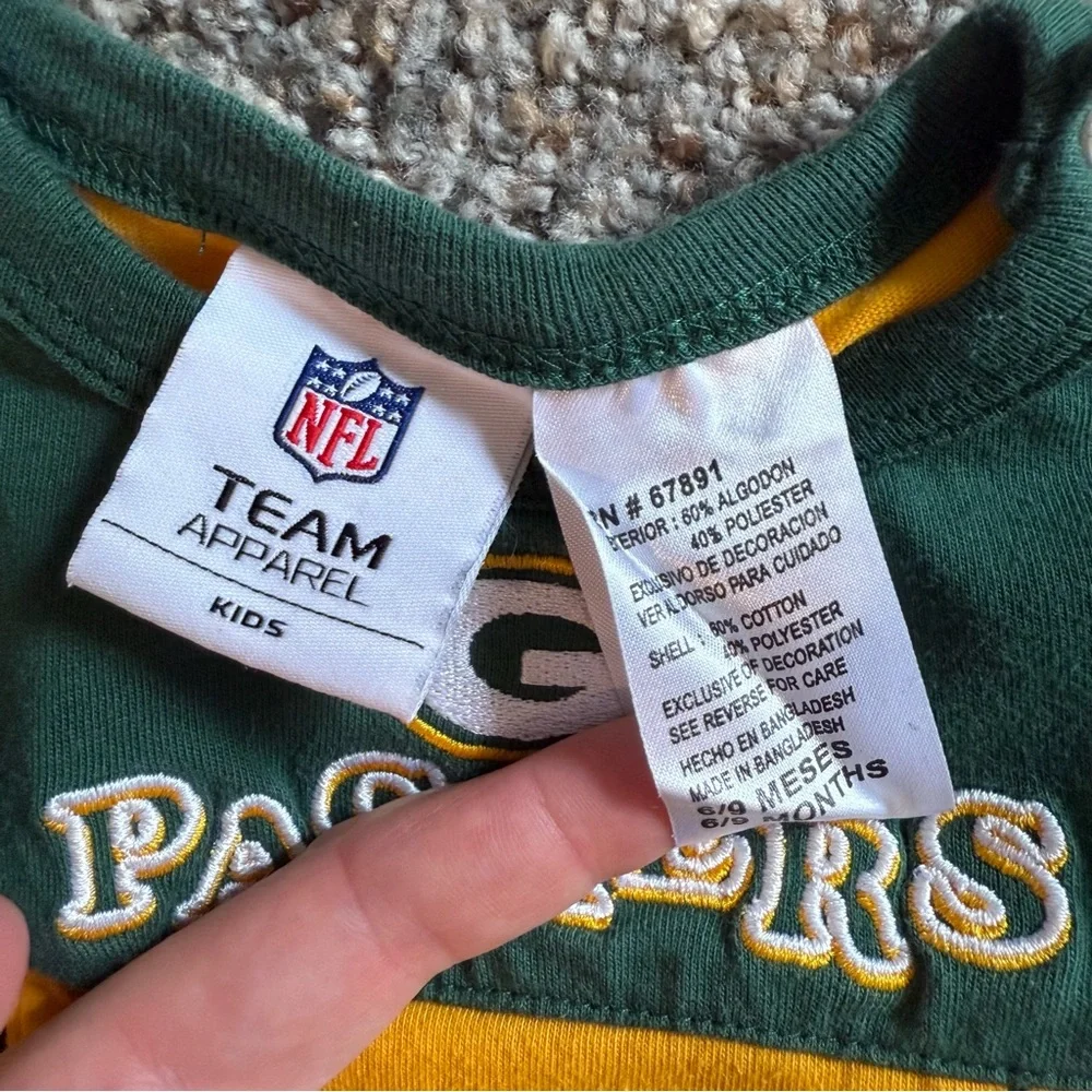 Green Bay Packers Baby Dress cheer leader dress 6-9 months - Picture 3 of 3